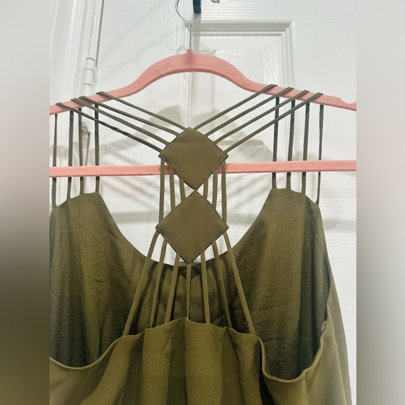 Lost April; Quartet Dress, Olive Green, Medium - Picture 2 of 5